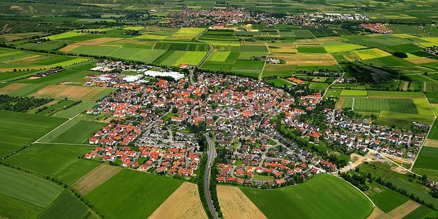Luftaufnahme von Erligheim