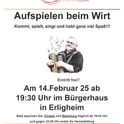Aufspielen beim Wirt 