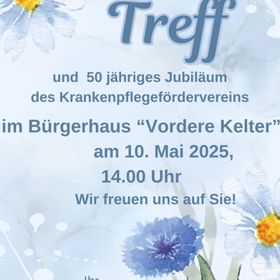 SeniorenTreff / 50jähriges Jubiläum Krankenpflegeförderverein 