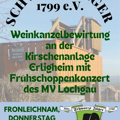 Weinkanzelbewirtung mit Fr&uuml;hschoppenkonzert des MV L&ouml;chgau 