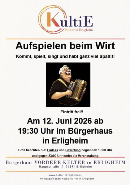 Aufspielen beim Wirt