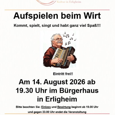 Aufspielen beim Wirt 