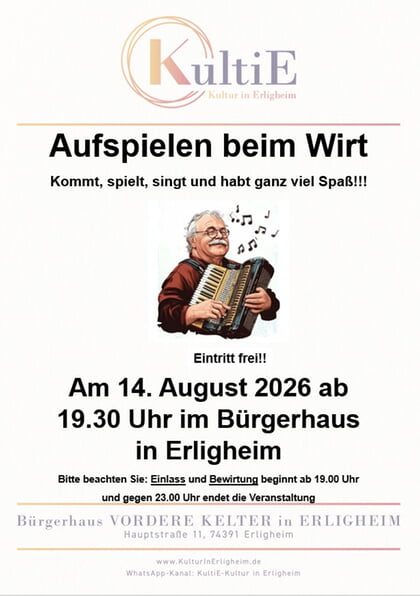 Aufspielen beim Wirt
