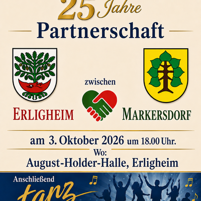 Jubil&auml;ums-Festwochenende mit der Partner-gemeinde Markersdorf 