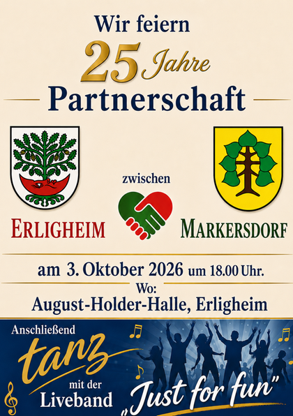 25j&auml;hriges Partnerschaftsjubil&auml;um mit Markersdorf