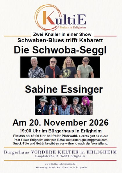 Die Schwoba-Seggl und Sabine Essinger
