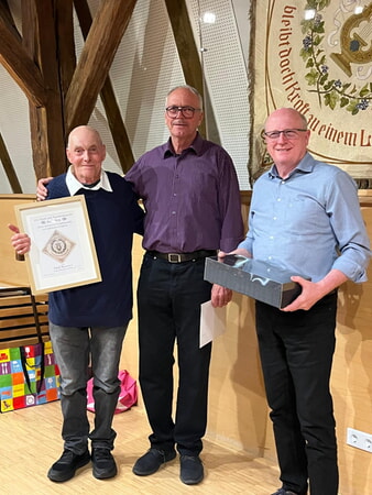 Adolf Baumann, Herbert Mayer und Bernd Hörl (v. links)