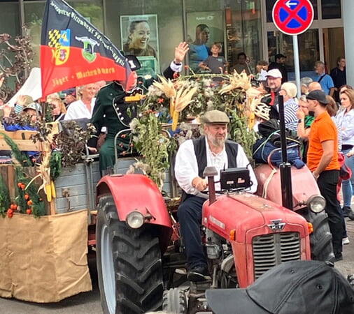 Mit dem Schlepper unterwegs