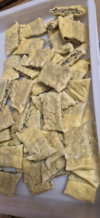 Leckere selbst gemachte Maultaschen