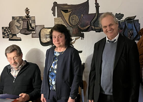 Rolf Schweiher, Ursula Schnabel, B.Gärtner (v.li.n.re)
