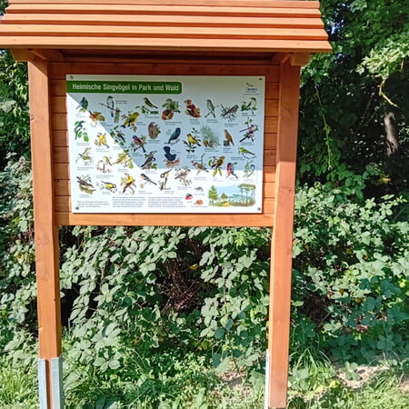 Vogellehrtafel für den Naturkindergarten