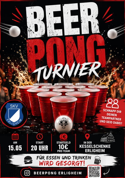 Beer-Pong-Turnier in Erligheim