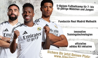 Anmeldung zum Real Madrid Fu&szlig;ball-Camp