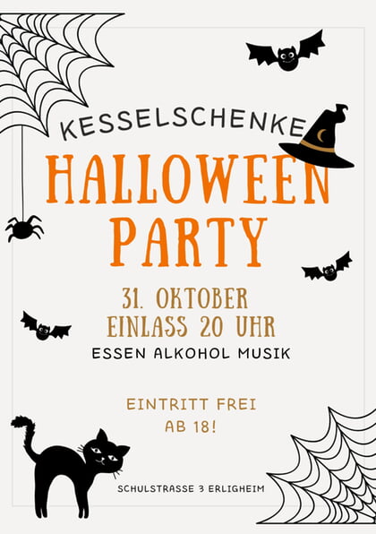 Halloweenparty in der Kesselschenke