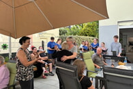 Stimmungsvoller Sundowner im Anna-Riecker-Haus in Kirchheim a. N.