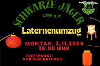 Laternenumzug Schwarze Jäger