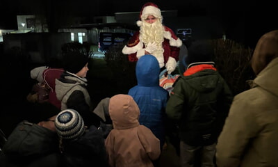 Adventsfenster am Nikolaus beim TC Erligheim