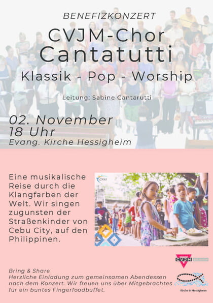 Benefizkonzert CVJM Chor Cantatutti