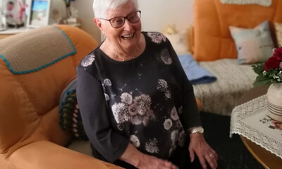 Zwei hochbetagte Mitglieder im VdK Ortsverband Erligheim